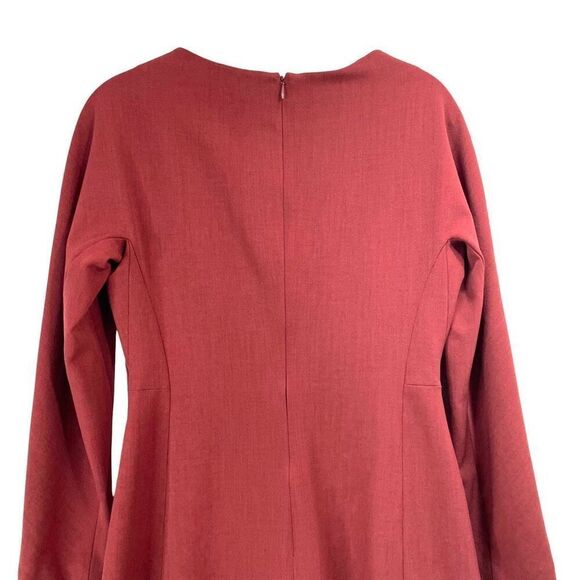 MM Lafleur‎ fit glare long sleeve dress Size 2 career classy modest - Picture 6 of 9